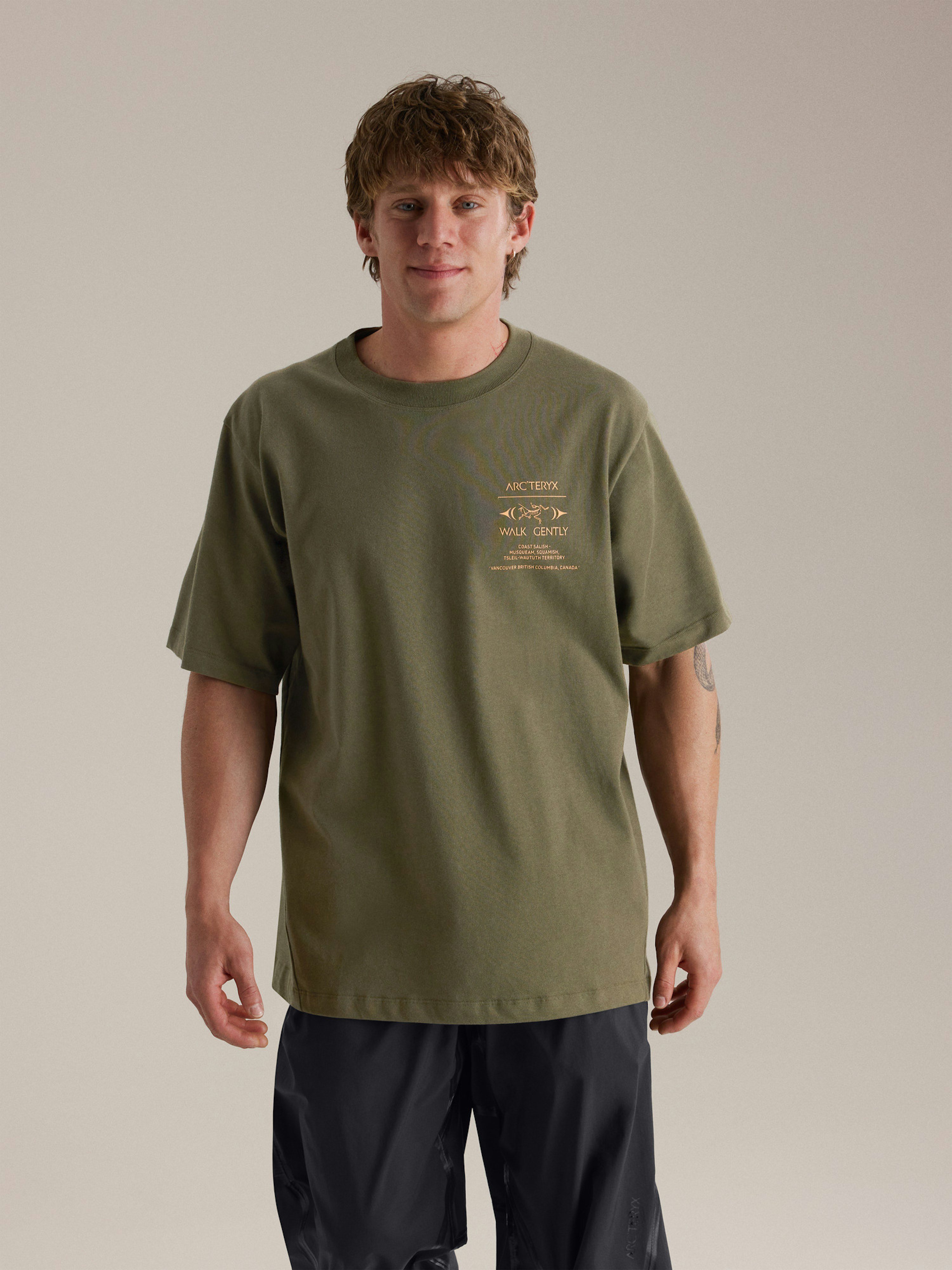 Walk Gently Cotton Cedar Bark Shirt SS Tatsu Front View