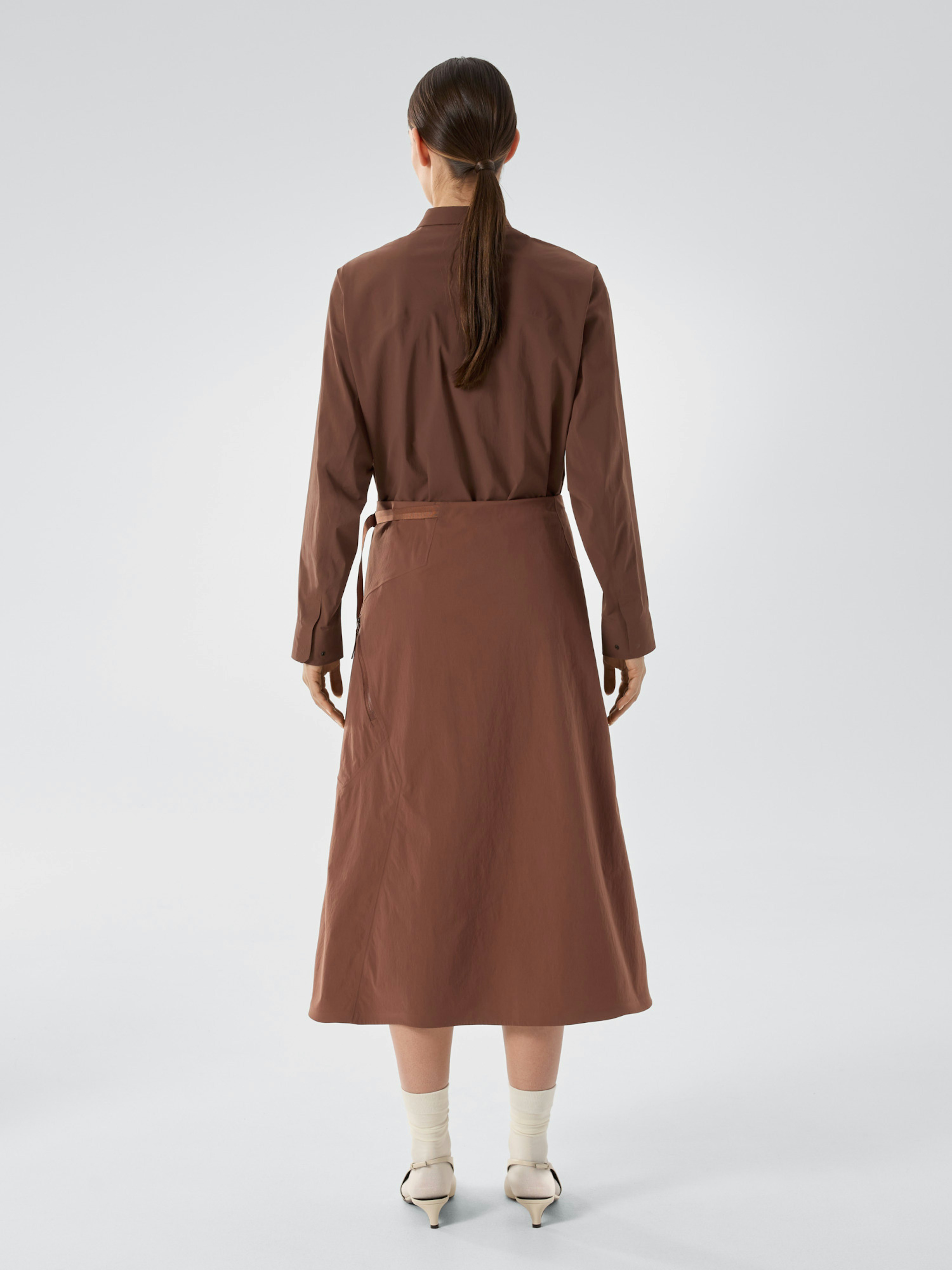 Lota Skirt Women's Ganache Back View