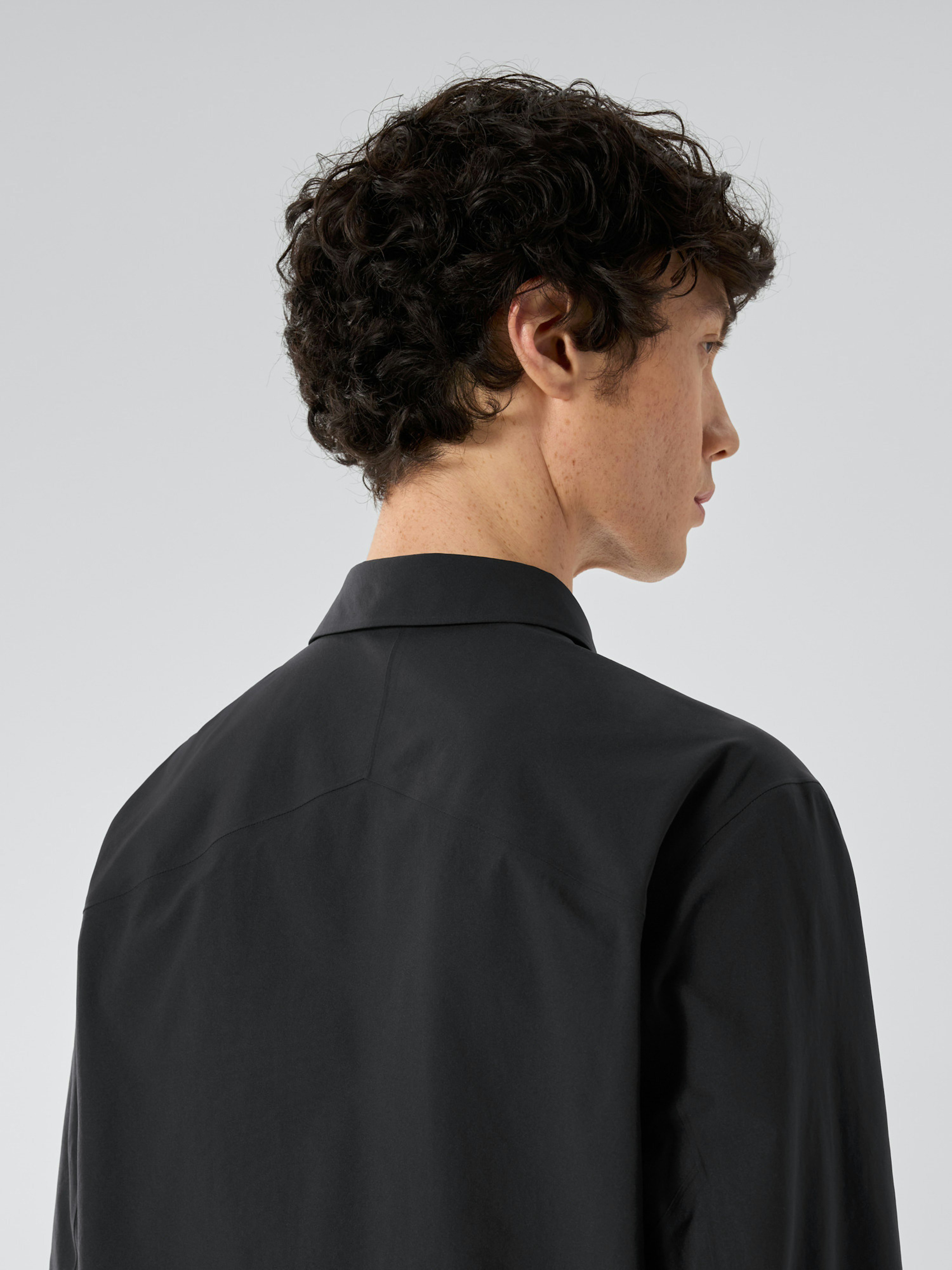 Field Shirt LS Black Detail 2