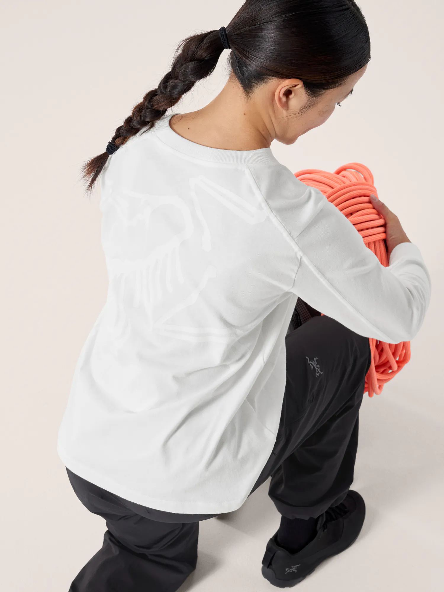 Kragg Cotton Bird Crew Neck Shirt LS Women