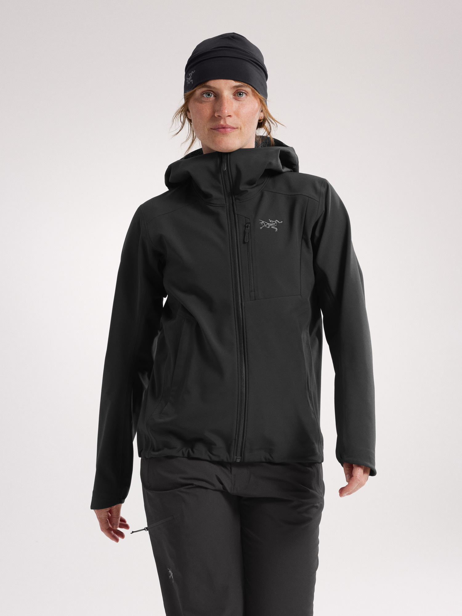 Gamma MX Hoody Women's Black Front View