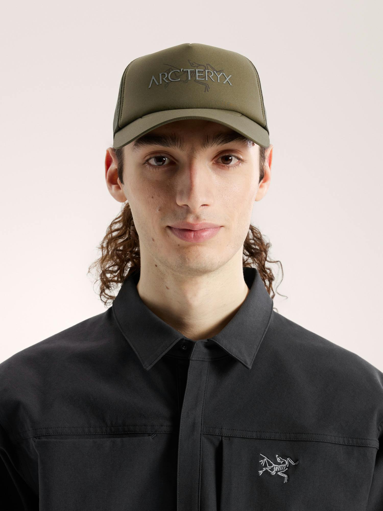 Bird Word Trucker Hat Tatsu / Forage Front View