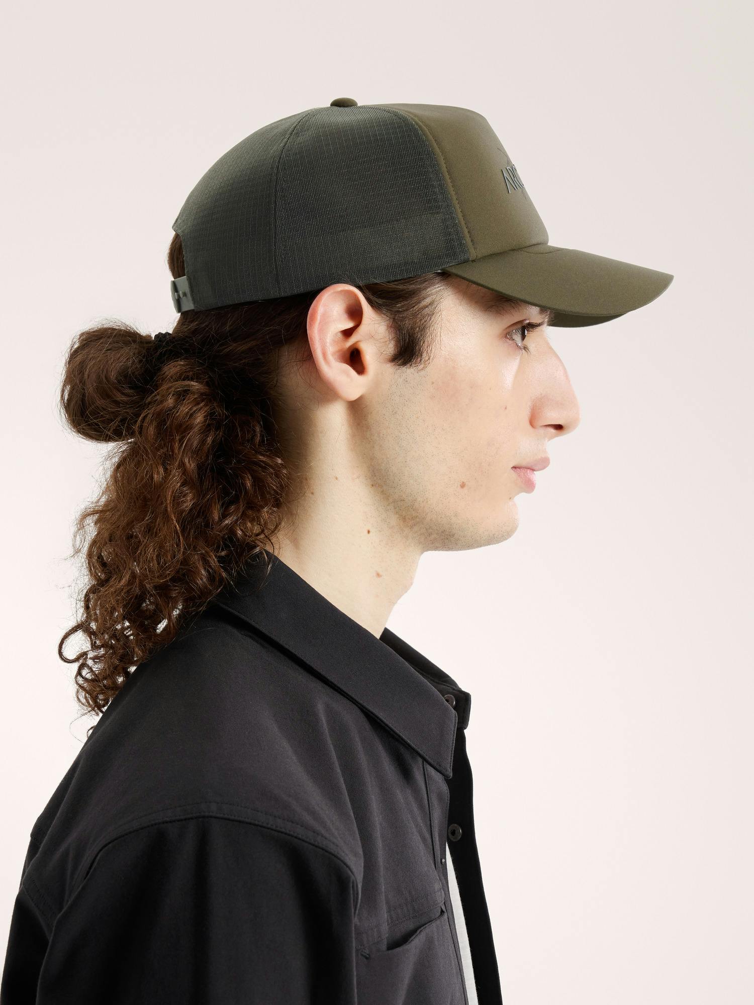 Bird Word Trucker Hat Tatsu / Forage Side View