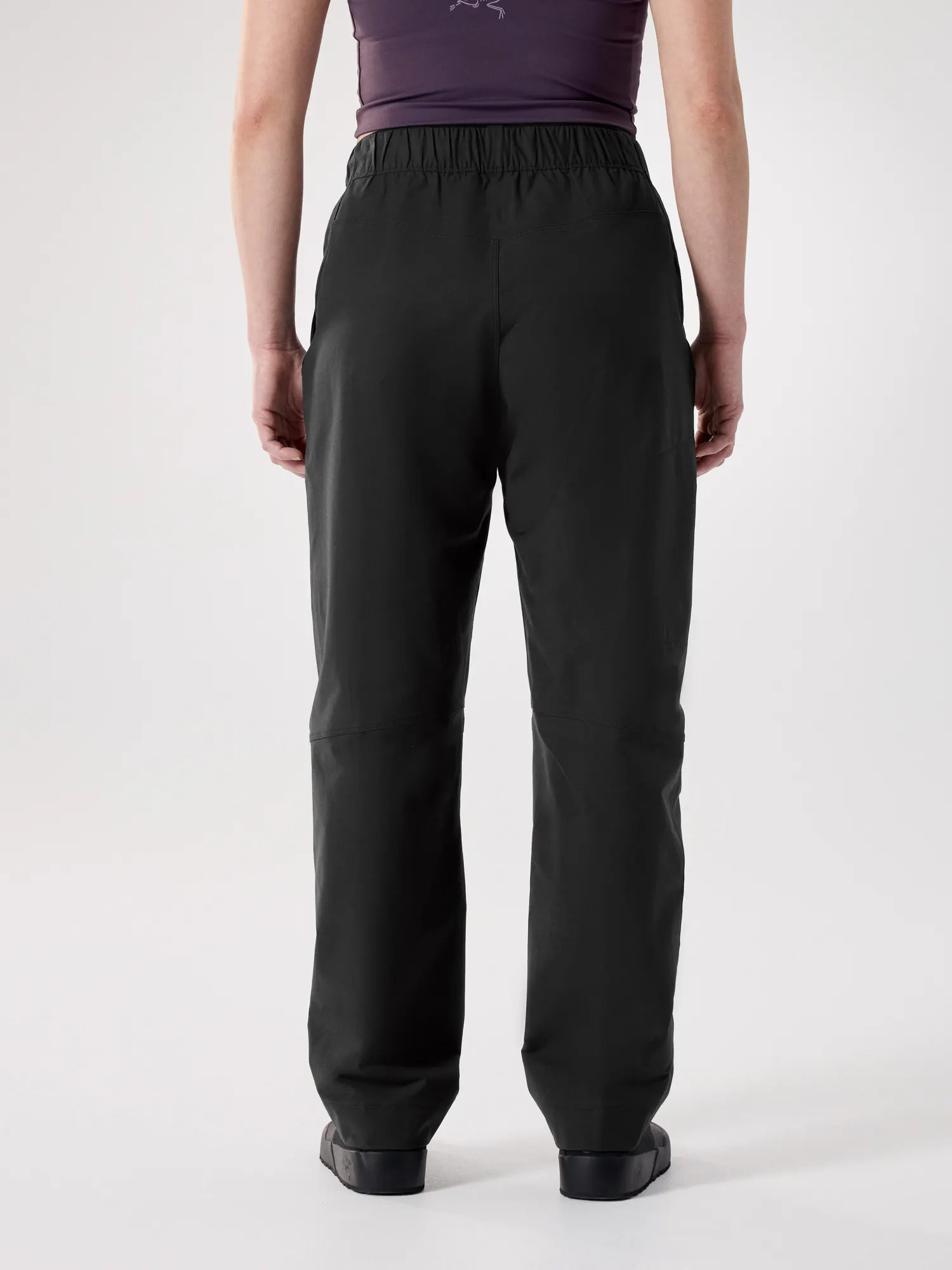 Arc\'teryx by core’tek Black Elastic Waistband Kragg Cotton Pant Women main image 2