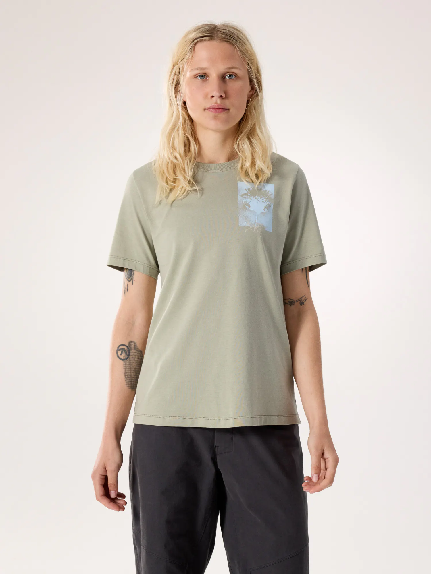 S　BLOOM SHIRRING SHIRT Kragg SL Cotton Superbloom Crew Shirt SS Women's | Arc'teryx