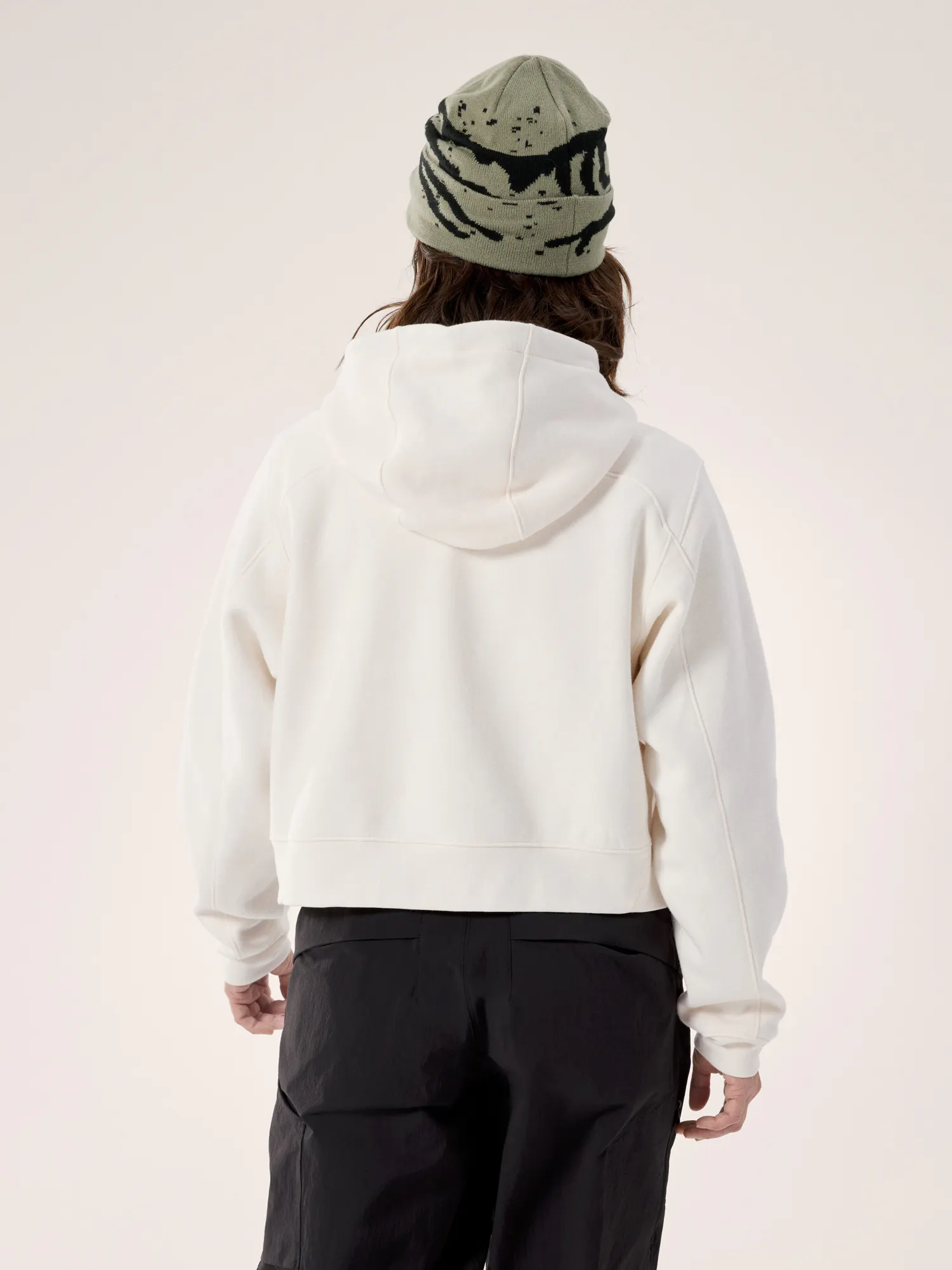Emblem Fleece Full Zip Crop Hoody Women's | Arc'teryx United States