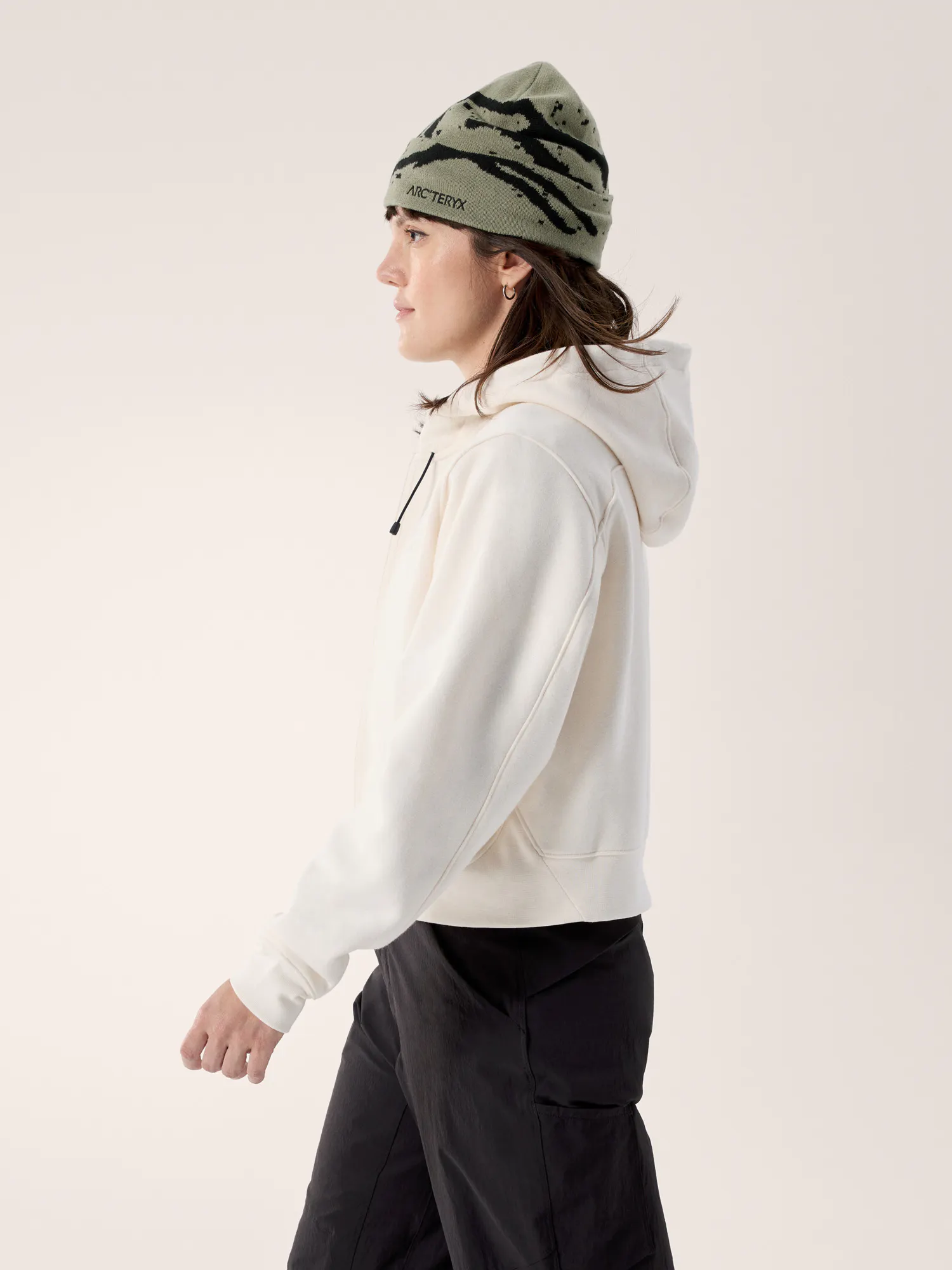 Emblem Fleece Full Zip Crop Hoody Women's | Arc'teryx Canada