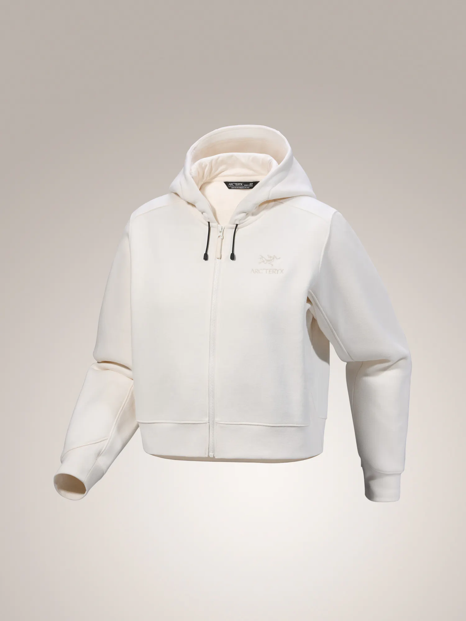 Emblem Fleece Full Zip Crop Hoody Women's | Arc'teryx United States