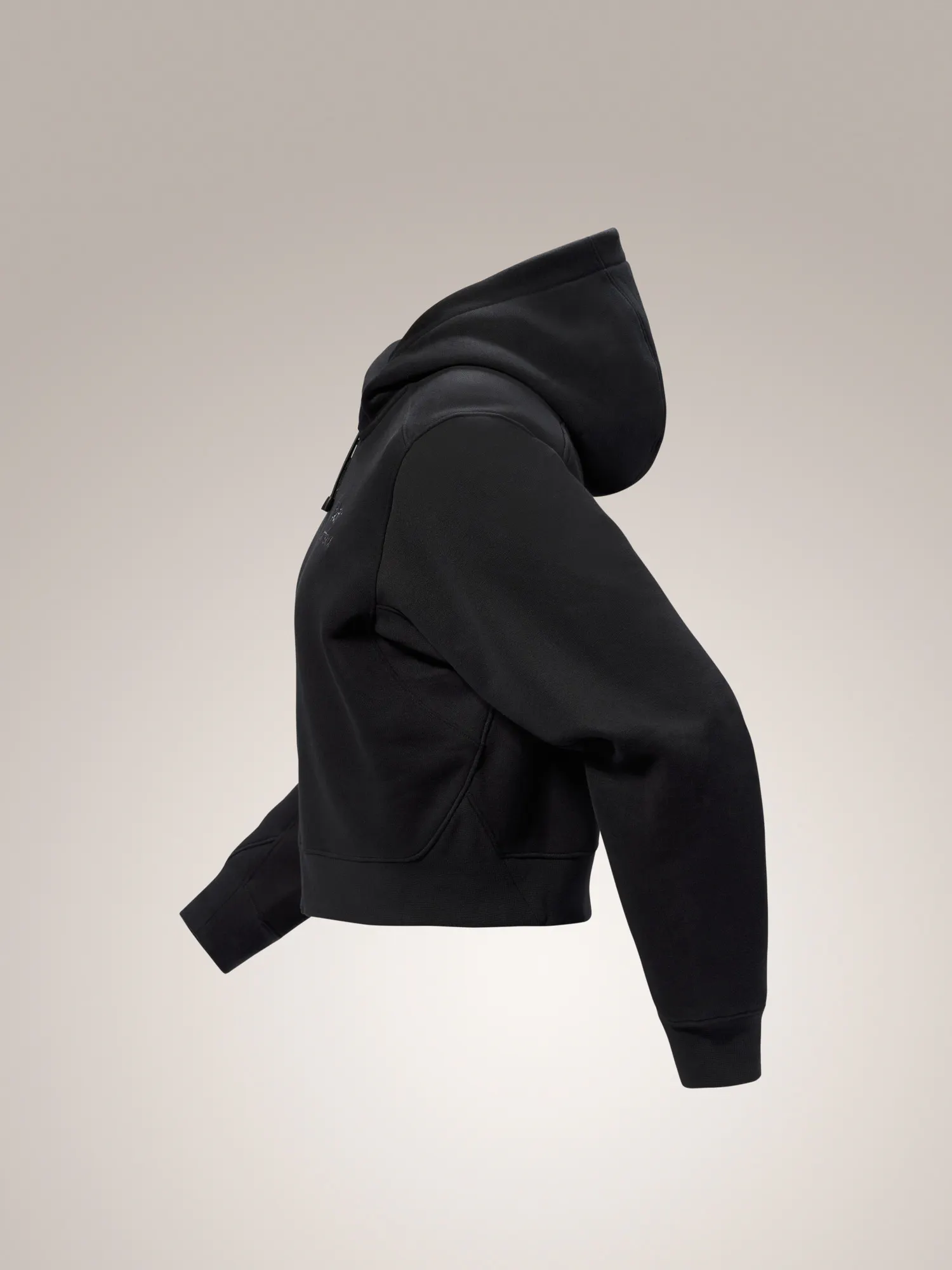 Emblem Fleece Full Zip Crop Hoody Women's | Arc'teryx United States