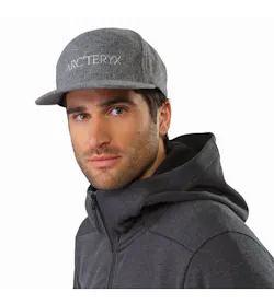 7 Panel Wool Ball Cap Heather Grey Front View