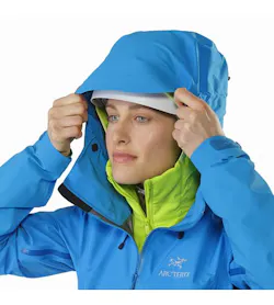 Alpha AR Jacket Damen Sonora Vorderansicht Kapuze