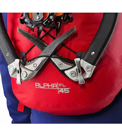Alpha FL 45 Backpack Cayenne Ice Axe Attachment