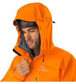 Alpha FL Jacket Beacon Hood Side View