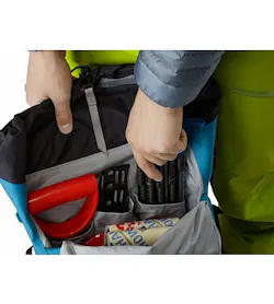 Alpha SK 32 Backpack Dark Firoza Front Pocket Compartments