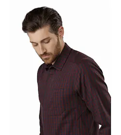 Bernal Shirt LS Black Baccara Collar