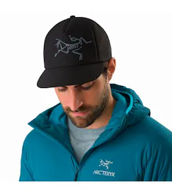 Bird Trucker Hat Black Front View 2