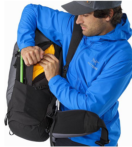 backpack with side access