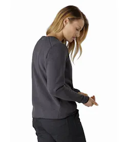 Covert Sweater Women's Whiskey Jack Heather Back View