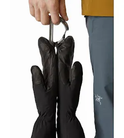 Fission SV Mitten Black Carabiner Loop