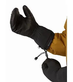 Fission SV Mitten Black Wrist Cinch Release
