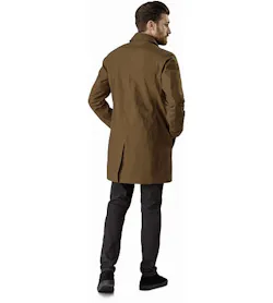 Keppel Trench Coat Griz Back View