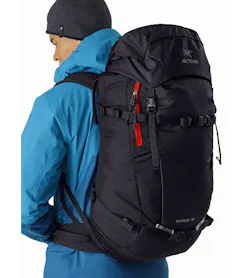 Khamski 38 Backpack Black Dynasty Compression Straps