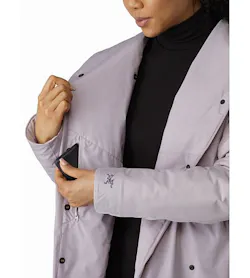 Osanna Coat Women's Morganite Internal Security Pocket