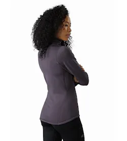 Rho AR Zip Neck Women's Whiskey Jack Back View