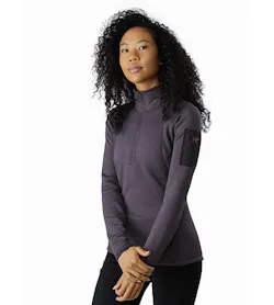Rho AR Zip Neck Women's Whiskey Jack Front View