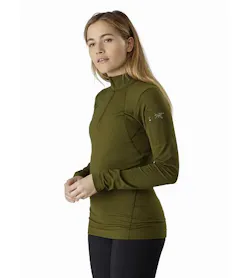 Rho LT Zip Neck Women's Bushwhack Front View