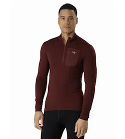 Satoro AR Zip Neck Shirt LS Flux Front View